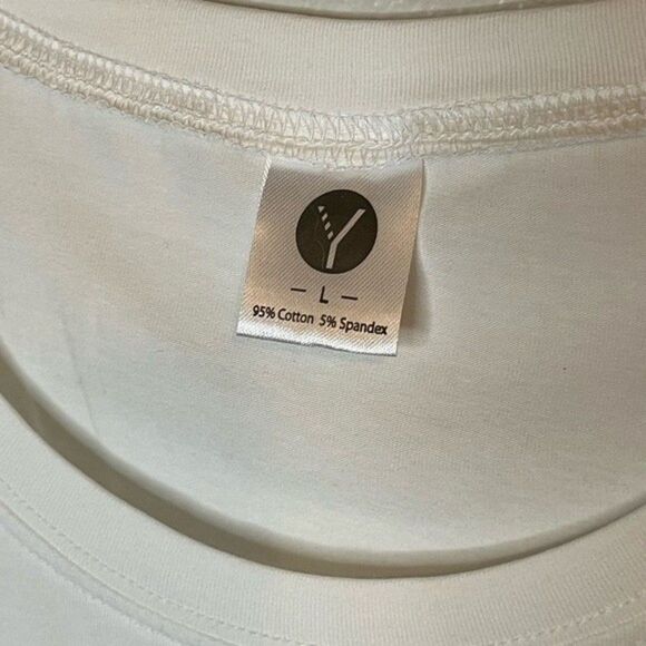 Women's White "Girl Power" Short Sleeve Graphic Tee Size Large - Picture 4 of 4